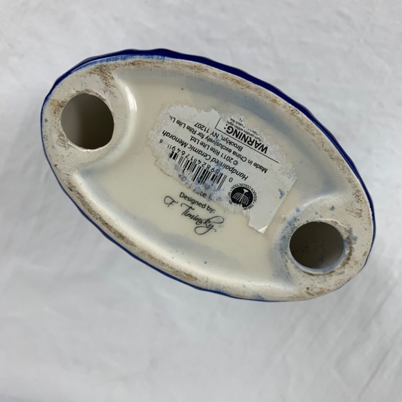 Colorful Ceramic Menorah Hanakah Jacob Rosenthal Judaica Collection F Timinsky - Picture 6 of 10